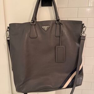 Prada Saffiano Leather Large Laptop Crossbody Bag